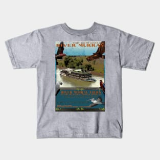 River Murray Retro Travel 01A Kids T-Shirt